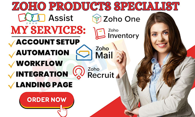 Bestseller - setup zoho assist zoho inventory zoho recruit zoho mail zoho one crm automation