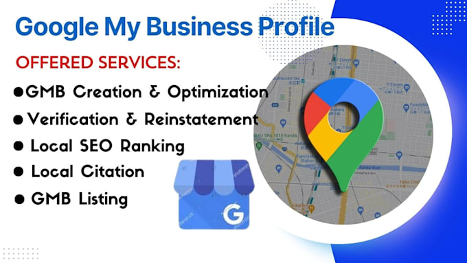 Bestseller - set up your google my business listing with verification and map integration