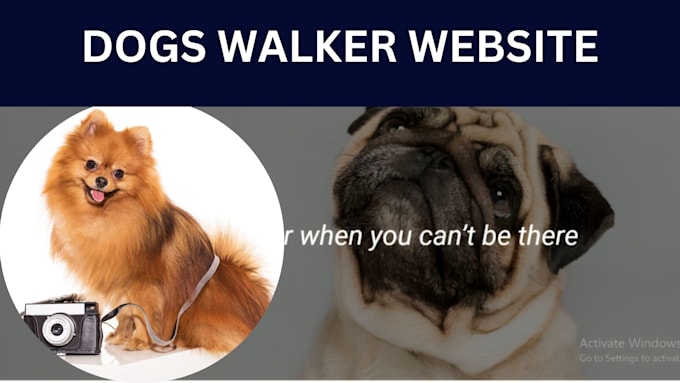 Gig Preview - Dog walking website, poop scooper, pet breeder, dog walker, pet care website