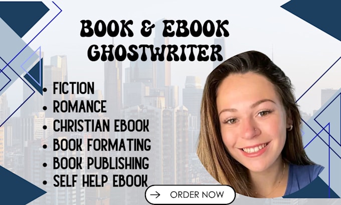 Gig Preview - Be your fiction book or ebook ghostwriter,self help ebook writer,christian ebook