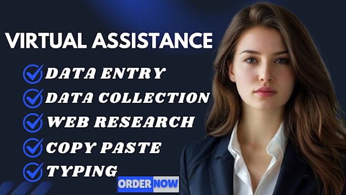 Bestseller - do virtual assistant for data entry web research data collection or copy paste