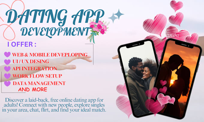 Gig Preview - Create dating apps, social chat apps, live streaming, and dating websites