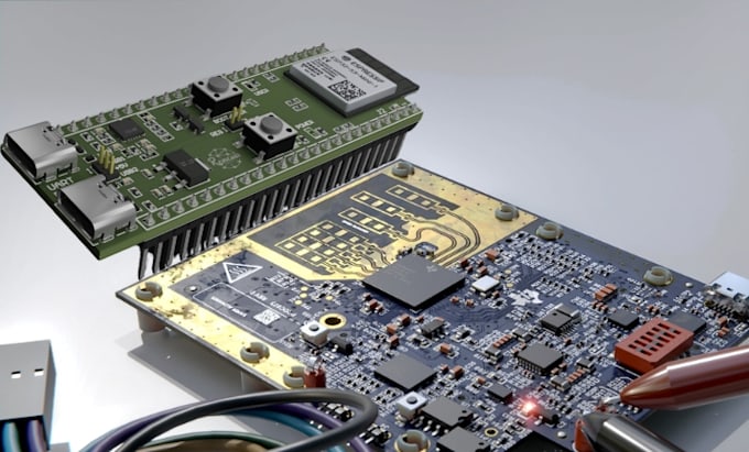 Gig Preview - Design pcb layout schematic gerber in eaglecad kicad easyeda altium on multisim