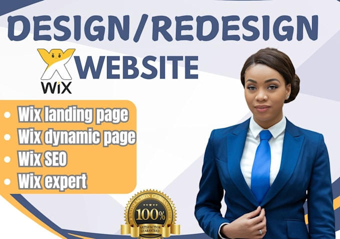 Gig Preview - Design wix website redesign wix dynamic page, update wix website seo wix expert