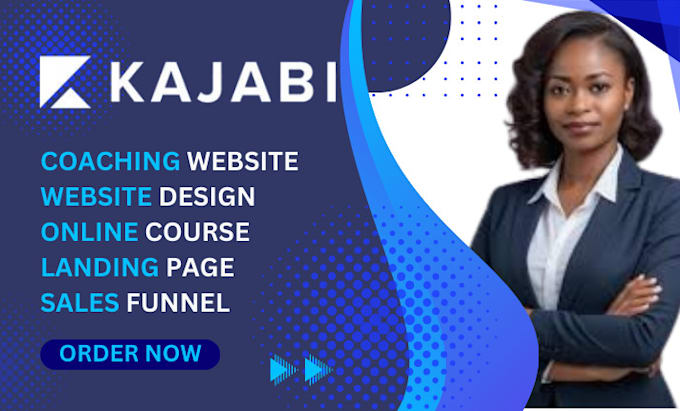 Gig Preview - Design your kajabi website, sales funnel, coaching website, set up online course