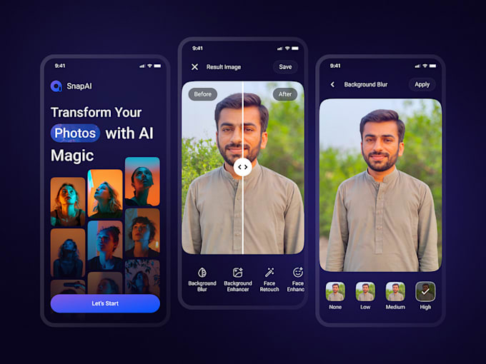 Gig Preview - Develop ai photo editing app, video editing app, ai image generator