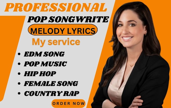 Bestseller - be your pop songwriter hip hop pop song melody lyrics country rap hook writing