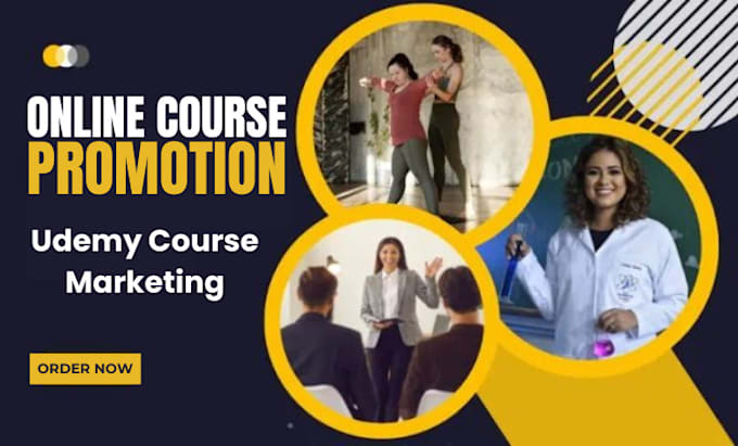 Gig Preview - Do udemy course promotion udemy marketing udemy course