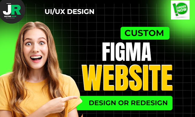 Gig Preview - Responsive figma website design UI UX, custom website UI UX design with figma