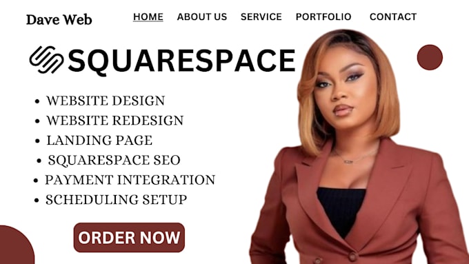 Gig Preview - Design squarespace website squarespace redesign business website