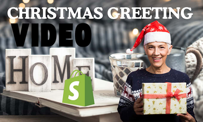 Gig Preview - Create merry christmas video ads for your home decor shopify store