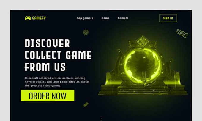 Gig Preview - Create a responsive gaming website, acrade game, tournament website