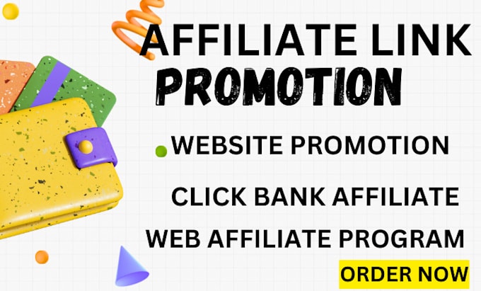 Gig Preview - Affiliate referral link promotion affiliate recruitment link promotion