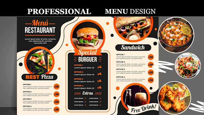 Gig Preview - Do an amazing menu design, restaurant menu design, food menu, price list design