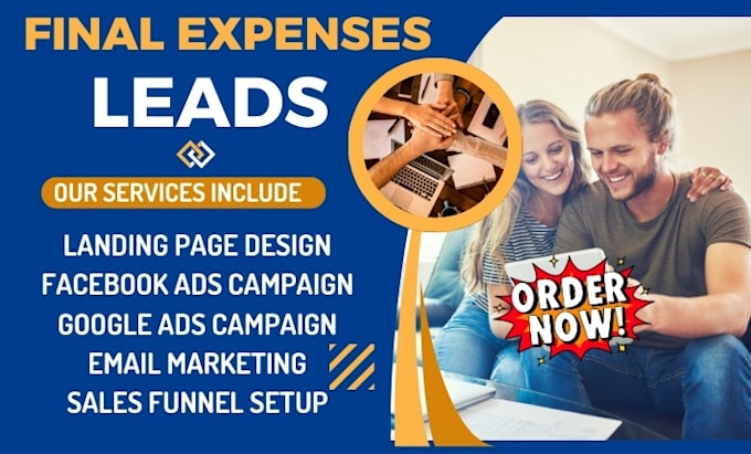 Gig Preview - Generate final expense leads burial leads insurance leads landing page