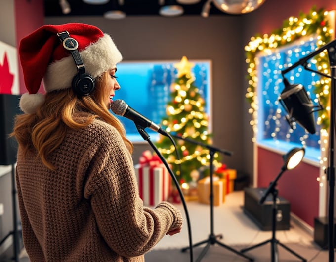 Gig Preview - Write, sing and record custom christmas song, happy new year song for kids