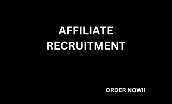 Gig Preview - Affiliate link signup affiliate recruitment mlm leads and link promotion