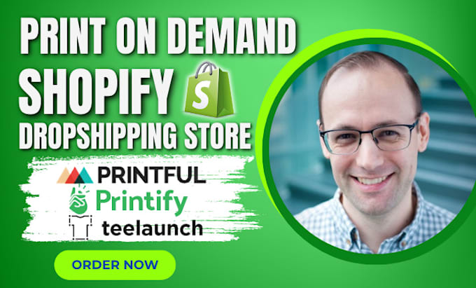 Gig Preview - Design shopify print on demand dropshipping printify printiful or tshirt design