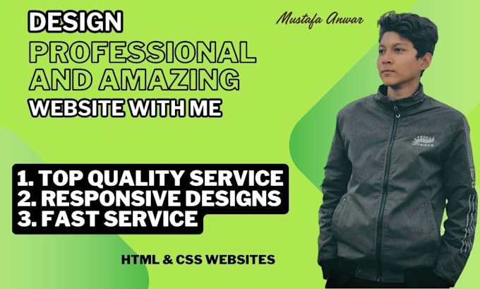 Bestseller - create an amazing and professional HTML and CSS website