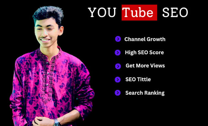 Gig Preview - Do expert youtube SEO optimation for channel and video