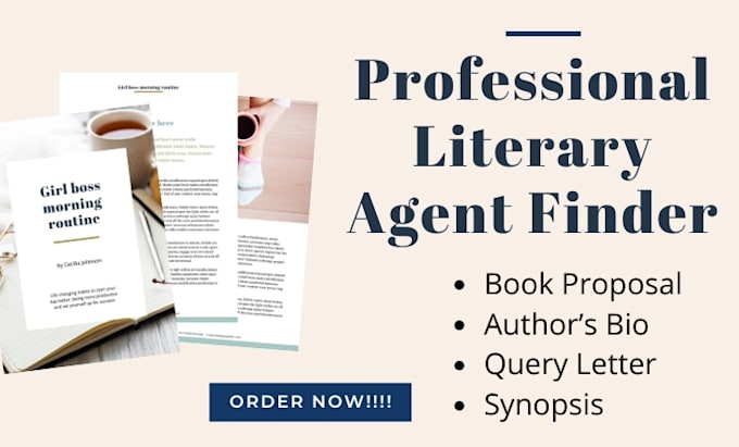 Gig Preview - Top active literary agent for book publishing, query letter literary agent