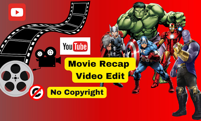 Gig Preview - Edit movie recap video without copyright claim