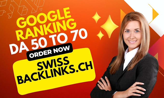 Gig Preview - Provide switzerland  backlinks to boost your blog ranking top on google