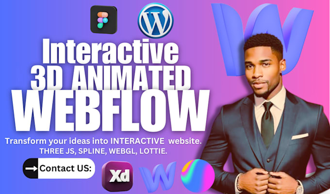 Bestseller - 3d animated webflow 3d animated webflow 3d animated website parallax animation