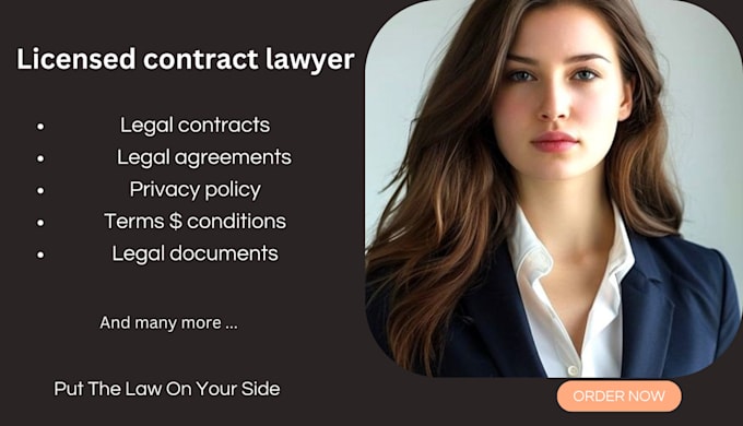 Gig Preview - Be your contract lawyer to draft contracts and agreements