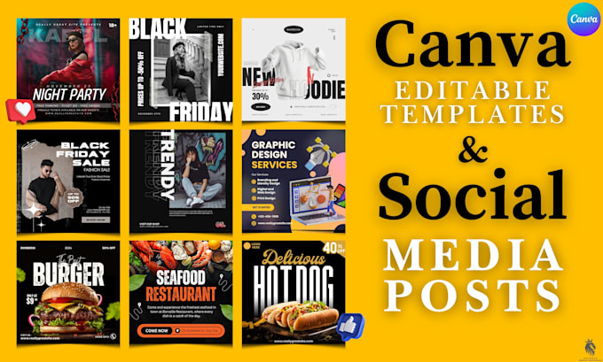 Bestseller - design pro social media post and canva templates