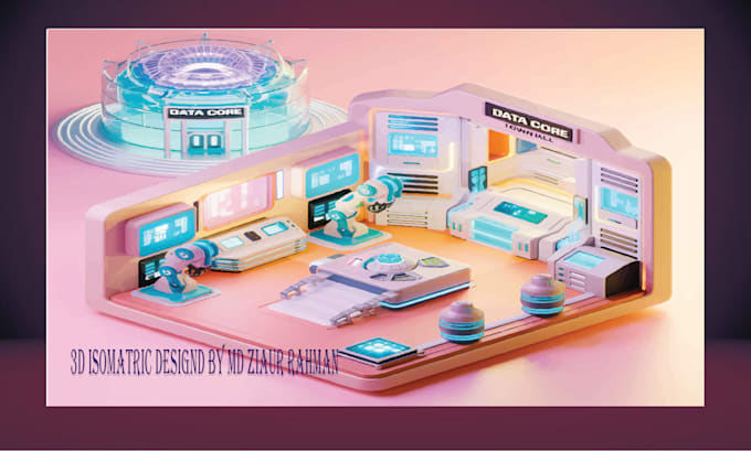 Gig Preview - Specialize in creating 3d isometric rooms tailored to your vision