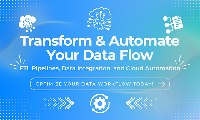 Gig Preview - Transform and automate data flow etl processing cloud integration