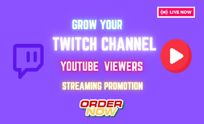 Gig Preview - Promote your youtube live stream twitch live streaming to real audience