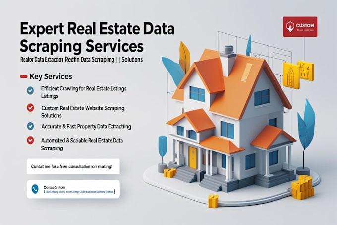 Gig Preview - Do zillow, realtor, redfin data scraping using API, python