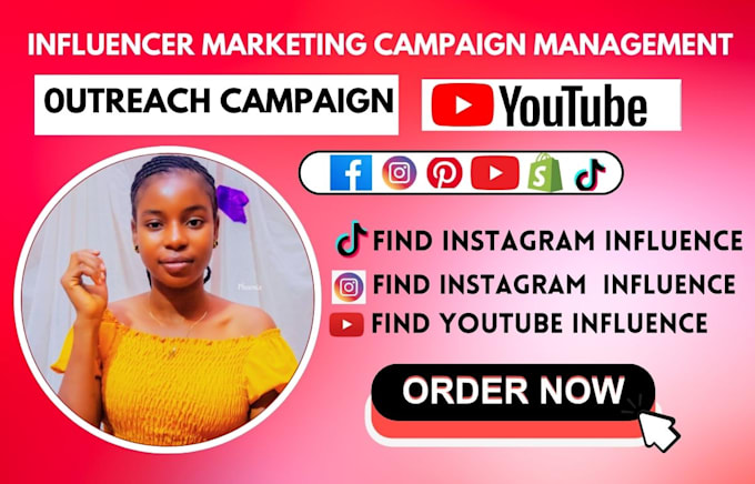 Gig Preview - Do influencer marketing and manager influencer  outreach campaign for your brand