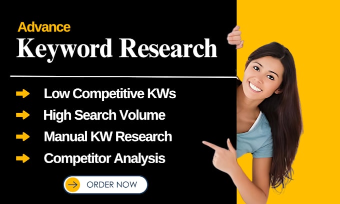 Bestseller - do keyword research with low competition and high search volume