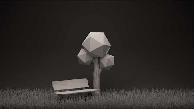 Gig Preview - Low poly 3d game art, high quality renders, story writing, basic animaton