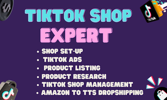 Gig Preview - Be your tiktok shop manager, set up dropshipping product listings as a VA