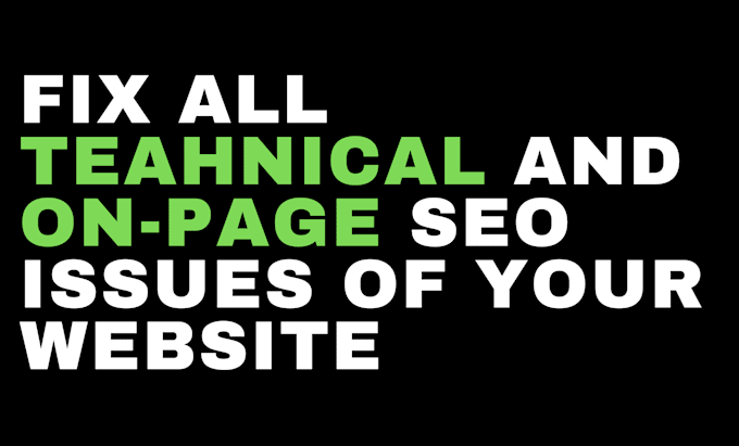 Gig Preview - Do a full technical and on page SEO audit of your website