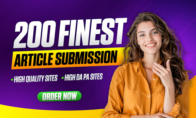 Gig Preview - Do high quality article submission boost SEO and traffic