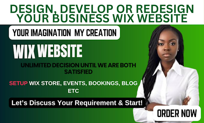 Gig Preview - Do wix website design or wix redesign