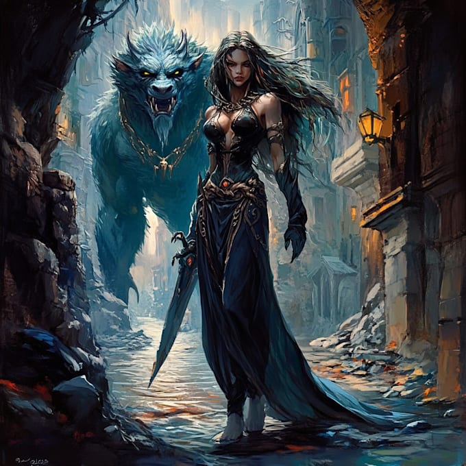 Gig Preview - Do a stunning dnd character art from your imagination