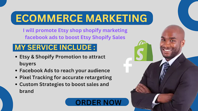 Gig Preview - Boost etsy shop sales, shopify marketing set up facebook ads for store sales