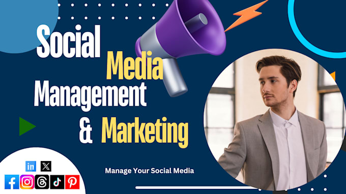 Gig Preview - Be your social media management and marketing expert