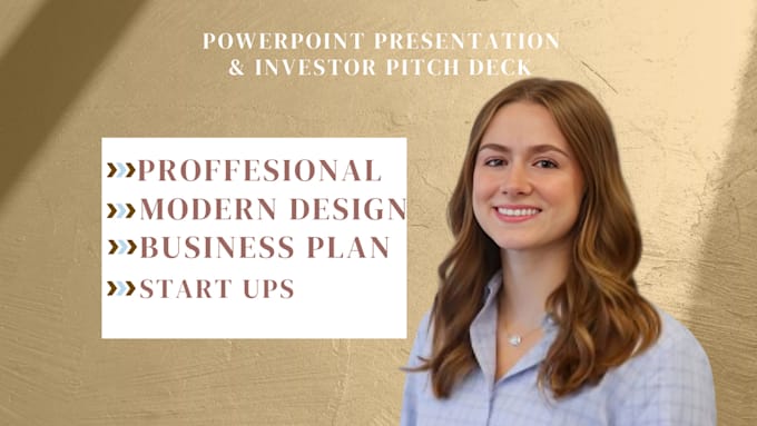 Gig Preview - Design expert investor pitch decks for business and startups