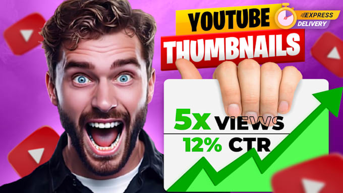 Gig Preview - Craft engaging irl youtube thumbnails to boost your videos appeal