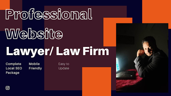 Gig Preview - Design  attorney, solicitor, lawyer, or a law firm website