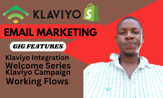 Gig Preview - Setup ecommerce email marketing flows in klaviyo sam