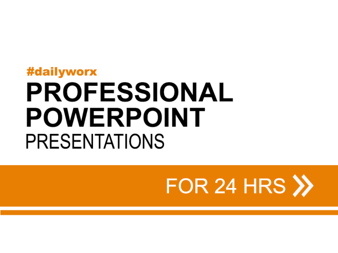 Gig Preview - Create a professional powerpoint presentation