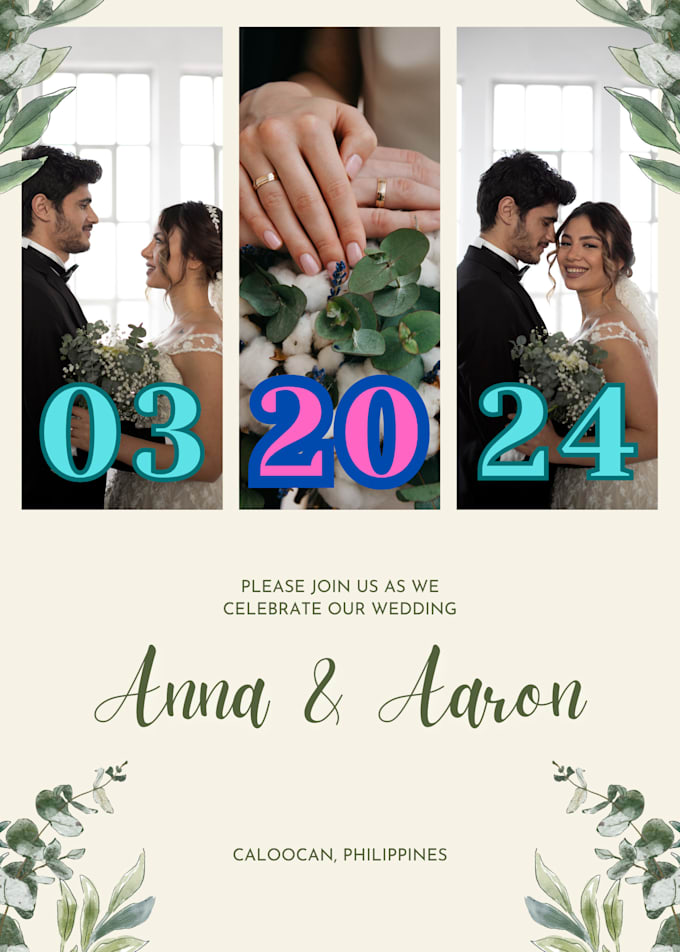 Gig Preview - Do elegant wedding invitations for couples